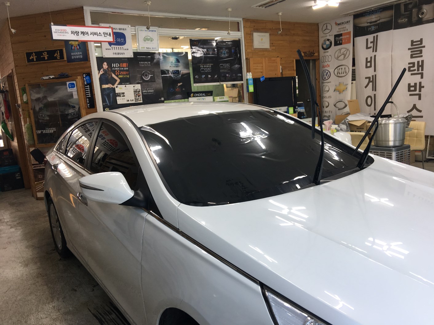 YF소나타 루마열차단필름 전면 측후면 썬팅 [수원 아이머큐리 공식대리점]